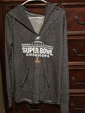 NFL Eagles Super Bowl Champions light hoodie
